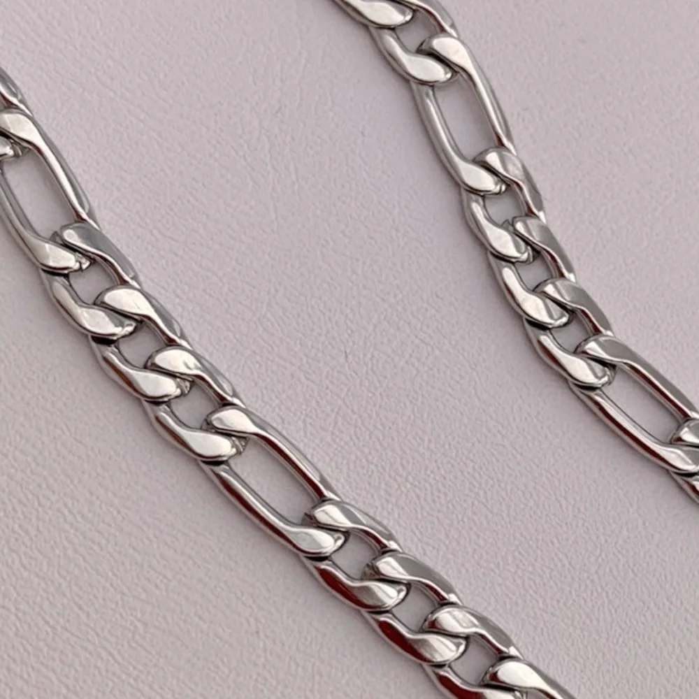 Figaro Curb Chain Bracelet Surgical Stainless Steel